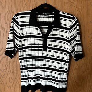 XL black and white sweater